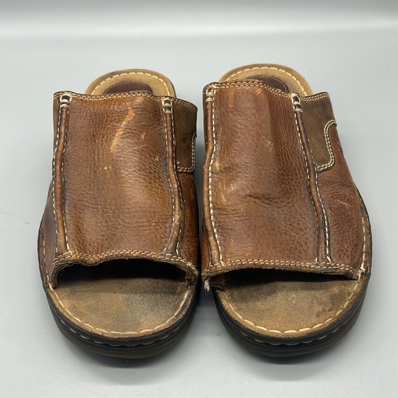VINTAGE Dr. Martens 8620 Slides Mens 11 Leather Boho Hippie Classic Sandals - Picture 3 of 10